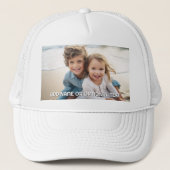 1 Volledige foto en tekst - horizontaal landschap Trucker Pet (Voorkant)