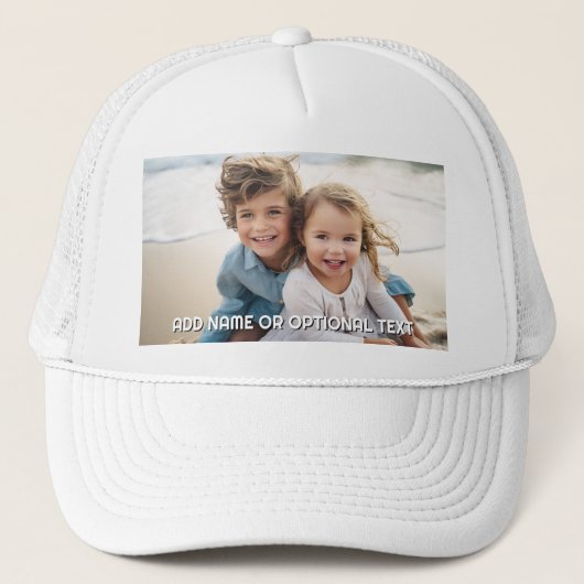 1 Volledige foto en tekst - horizontaal landschap Trucker Pet (Voorkant)