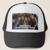 1 Volledige foto en tekst - horizontaal landschap Trucker Pet (Voorkant)