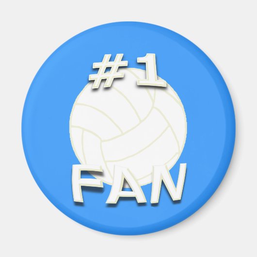 #1 Volleyball Fan Magnet (Voorkant)