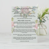 1&w/achtergrond + bloem Verjaardagsdiner Menu (Staand voorkant)