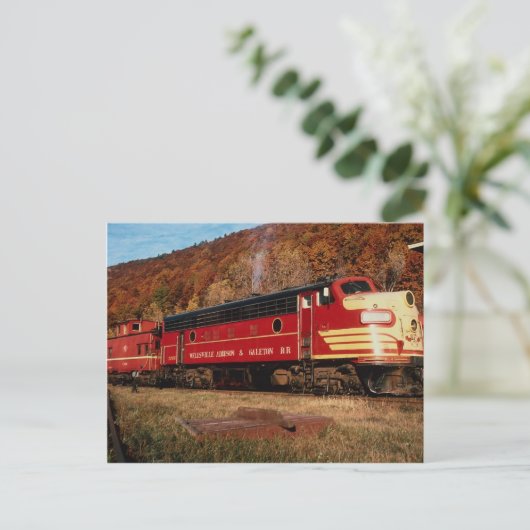 1 Wellsville Addison & Galeton, EMD FP-7, Galeton Briefkaart (Staand voorkant)