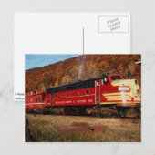 1 Wellsville Addison & Galeton, EMD FP-7, Galeton Briefkaart (Voorkant / Achterkant)