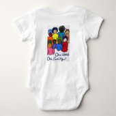 1 wereld, 1 Baby Shirt familie (Achterkant)