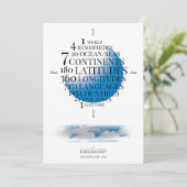 1-Wereld-1-Leven Joy aan de Aangepaste Foto van de Feestdagenkaart (Staand voorkant)