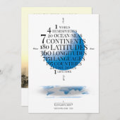 1-Wereld-1-Leven Joy aan de Aangepaste Foto van de Feestdagenkaart (Voorkant / Achterkant)