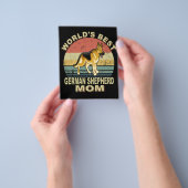 1 Wereld 's Beste Duitse Herder Moeder  Flyer (Hand)