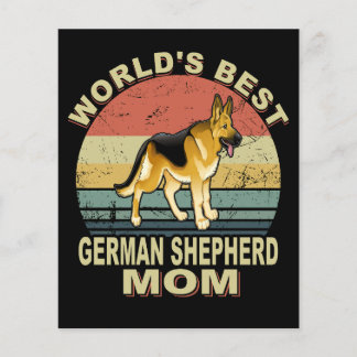 1 Wereld 's Beste Duitse Herder Moeder Flyer