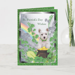1. Westie Puppy Nummer Een Spiritueel bericht Kaart