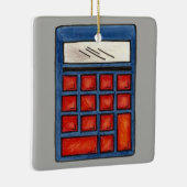 #1 Wiskunde Schoolcalculator Leerlerschool Schudge Keramisch Ornament (Rechts)