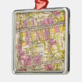 1 witte vlekken metalen ornament (Links)