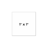 1" x 1" rubberstempel (Afrduk)