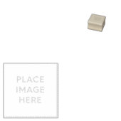 1" x 1" Wood Art Rubber Stamp Rubberstempel (Gestempeld)