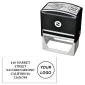 1" x 2,5" zelfinktende stempel (In situ)