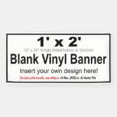 1 x 2 inch design uw eigen banner (Horizontaal)