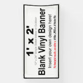 1 x 2 inch design uw eigen banner (Verticaal)