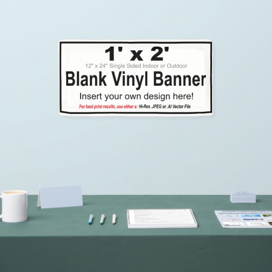 1 x 2 inch design uw eigen banner (Beurs)