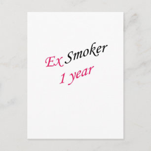 1 year ex-smoker briefkaart