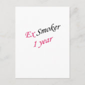 1 year ex-smoker briefkaart (Voorkant)