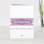 1 year milestone sobriety birthday cake card kaart (Achterkant)