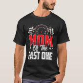 1 year old racing car fast one birthday 1st Family T-shirt (Voorkant)
