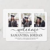 1-zijdig afstudeerfeest welkom 3 foto (Voorkant / Achterkant)