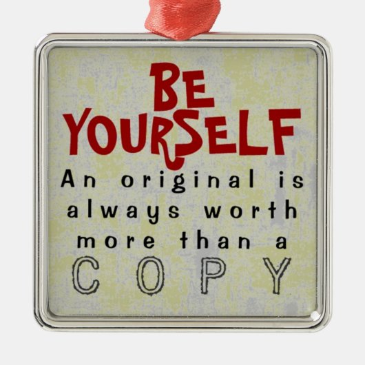 1 ZIJDIG / WEES JEZELF ~ Ornament #435 (Voorkant)