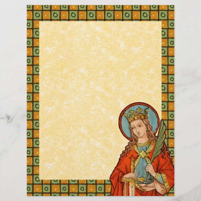 1-zijdige St. Barbara van Nicomedia (JP 01) (Voorkant)