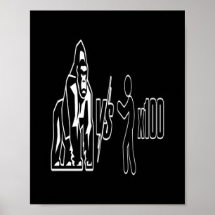 1 Zilverrug Gorilla vs 100 Mensen_3 Poster