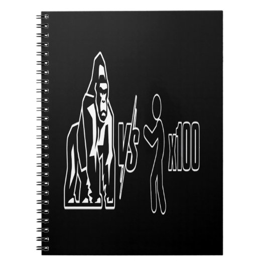 1 Zilverruggorilla versus 100 mensen_3 Notitieboek (Voorkant)