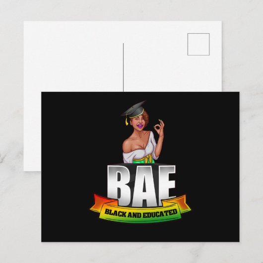 1 Zwarte Geschiedenis Maand Afrikaanse Amerikaanse Uitnodiging Briefkaart (Voorkant / Achterkant)