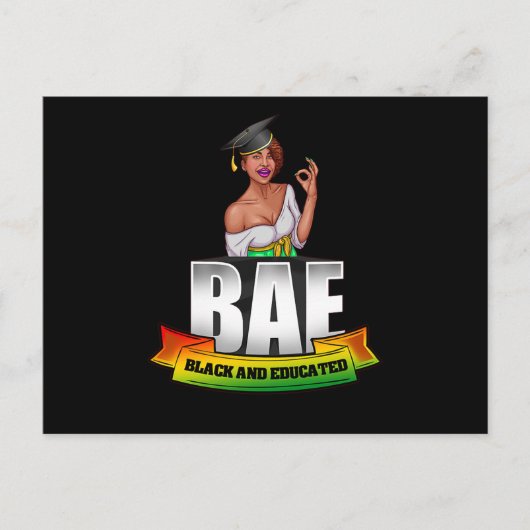 1 Zwarte Geschiedenis Maand Afrikaanse Amerikaanse Uitnodiging Briefkaart (Voorkant)