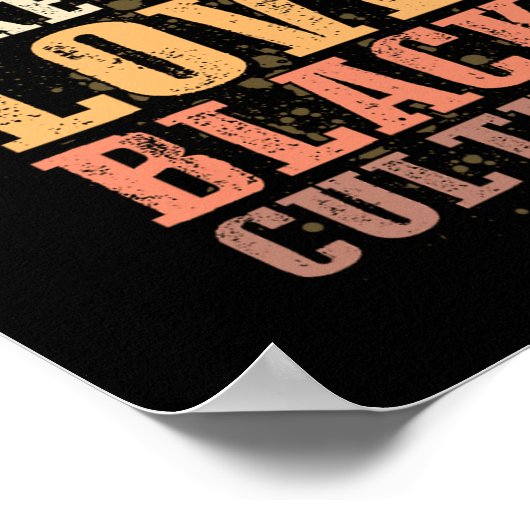 1 zwarte geschiedenis Maand Support Gift Manuel.Pn Poster (Hoek)