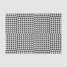 #1 zwarte & witte driehoek Patroon optische illusi