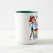 #1Add Jouw tekst Ringer Mok (Midden)