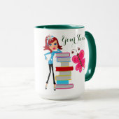 #1Add Jouw tekst Ringer Mok (Voorkant rechts)