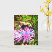 1BEE het OORSPRONKELIJKE KLEINE WENSKAART van de Kaart (Gele Bloem)