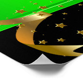 1big Banner Birthday Party Celebration Lime Green Poster (Hoek)