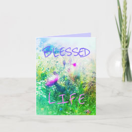 1BLESSED Het WENSKAART van het verde- LEVEN Kaart