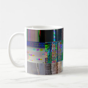 1C9984DA Glitch Art Digitale Vervorming Vaporwave Koffiemok