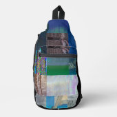 1C9984DA Glitch Art Digitale Vervorming Vaporwave Sling Bag (Voorkant)