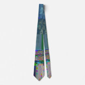 1C9984DA Glitch Art Digitale Vervorming Vaporwave Stropdas (Voorkant)