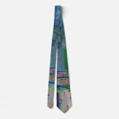 1C9984DA Glitch Art Digitale Vervorming Vaporwave Stropdas (Achterkant)