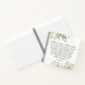 1Corinthians 13:4-8 Love is Patient Love is Sind Notitieboek (Binnen)