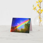 1COSMIC REGENBOOG KLEIN WENSKAART KAART (Gele Bloem)