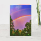 1DOUBLE het WENSKAART van de REGENBOOG Kaart (Voorkant)