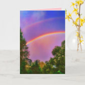 1DOUBLE het WENSKAART van de REGENBOOG Kaart (Gele Bloem)