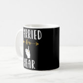 1e 1 jaar bruiloft Jubileum getrouwd man Koffiemok (Voorkant links)