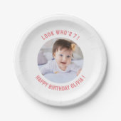 1e 2e 3e 4e 5e 6e 7e 8e 10e 20e verjaardag papieren bordje (Voorkant)