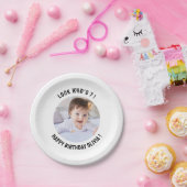 1e 2e 3e 4e 5e 6e 7e 8e 10e 20e verjaardag papieren bordje (Feest)